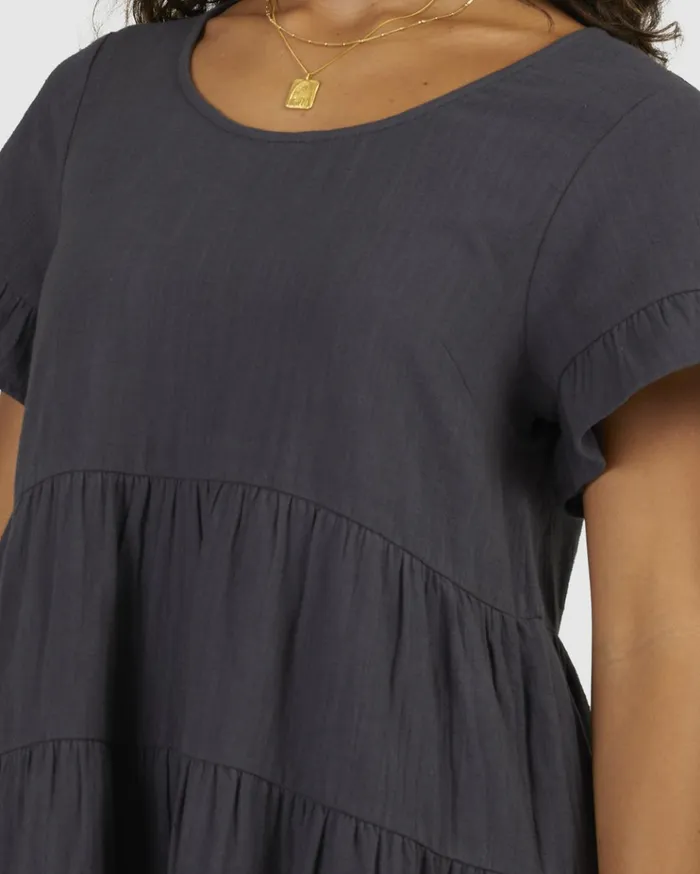 Billabong Pixie Babydoll Dress Off Black Women Dresses Billabong Pixie Babydoll Dress Off Black Women Dresses