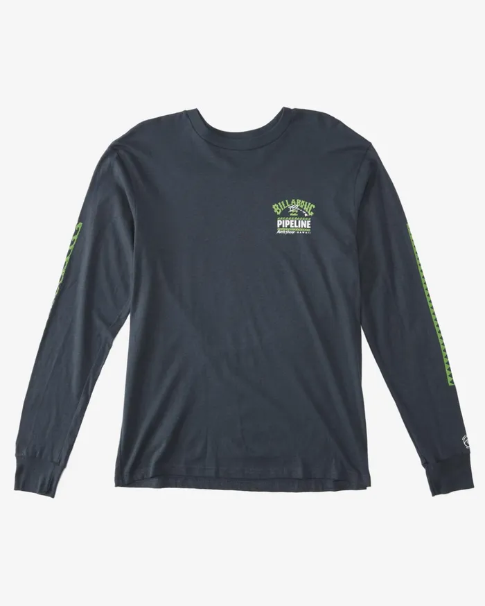 Billabong Pro Pipeline Poster Long Sleeve TShirt Navy Men TShirts Billabong Pro Pipeline Poster Long Sleeve TShirt Navy Men TShirts