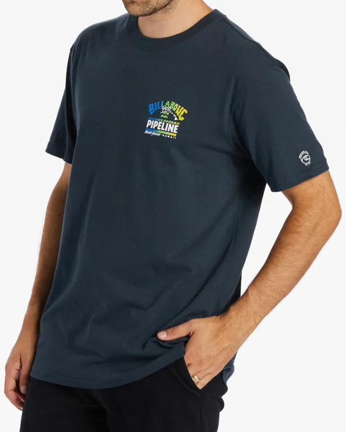Billabong Pro Pipeline Poster Short Sleeve TShirt Navy Men TShirts Billabong Pro Pipeline Poster Short Sleeve TShirt Navy Men TShirts