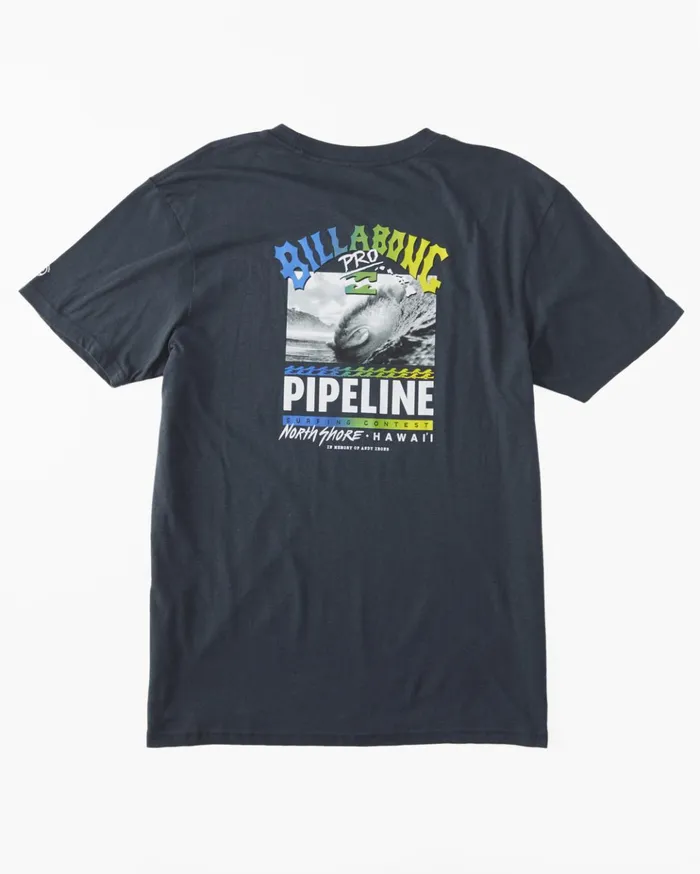 Billabong Pro Pipeline Poster Short Sleeve TShirt Navy Men TShirts Billabong Pro Pipeline Poster Short Sleeve TShirt Navy Men TShirts
