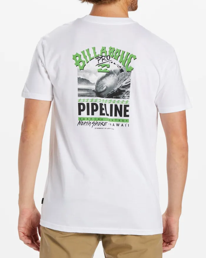 Billabong Pro Pipeline Poster Short Sleeve TShirt White Men TShirts Billabong Pro Pipeline Poster Short Sleeve TShirt White Men TShirts