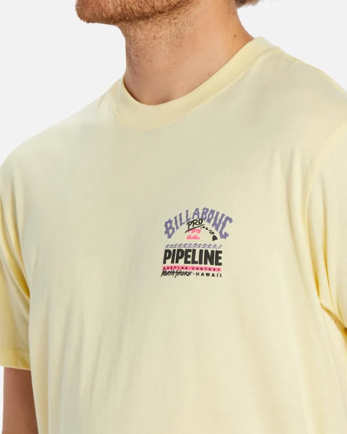 Billabong Pro Pipeline Short Sleeve TShirt Mellow Yellow Men TShirts Billabong Pro Pipeline Short Sleeve TShirt Mellow Yellow Men TShirts