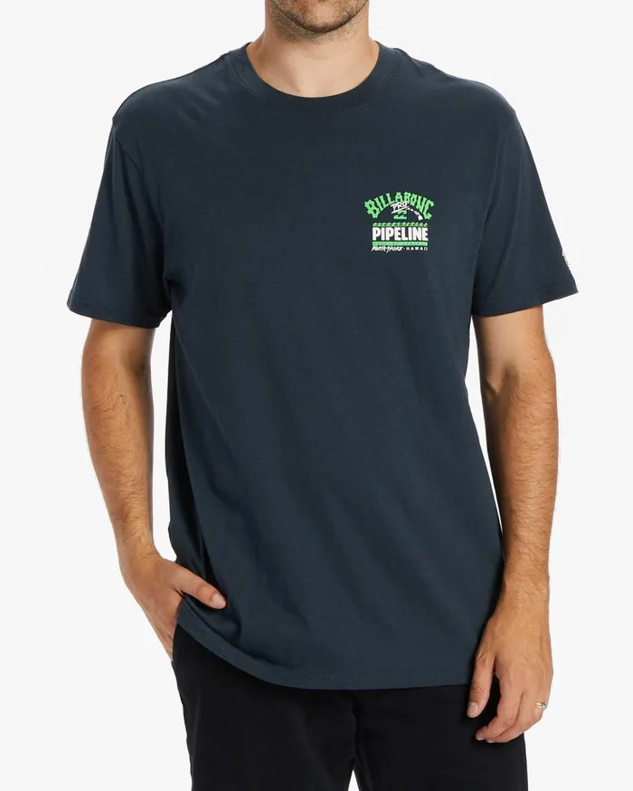 Billabong Pro Pipeline Short Sleeve TShirt Navy Men TShirts