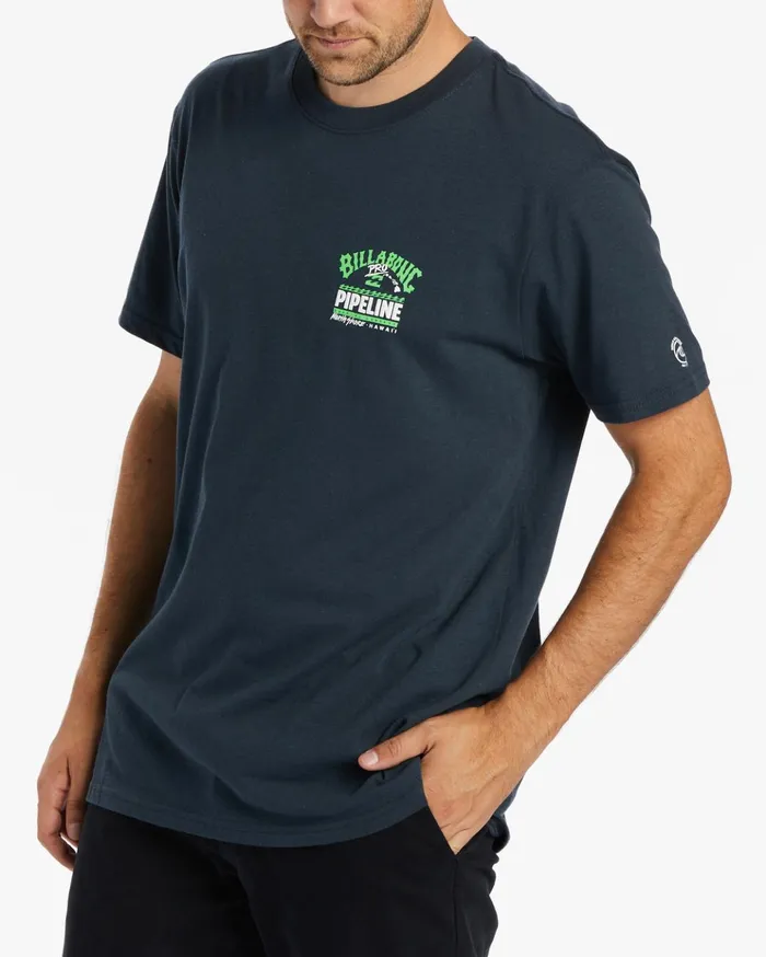 Billabong Pro Pipeline Short Sleeve TShirt Navy Men TShirts Billabong Pro Pipeline Short Sleeve TShirt Navy Men TShirts
