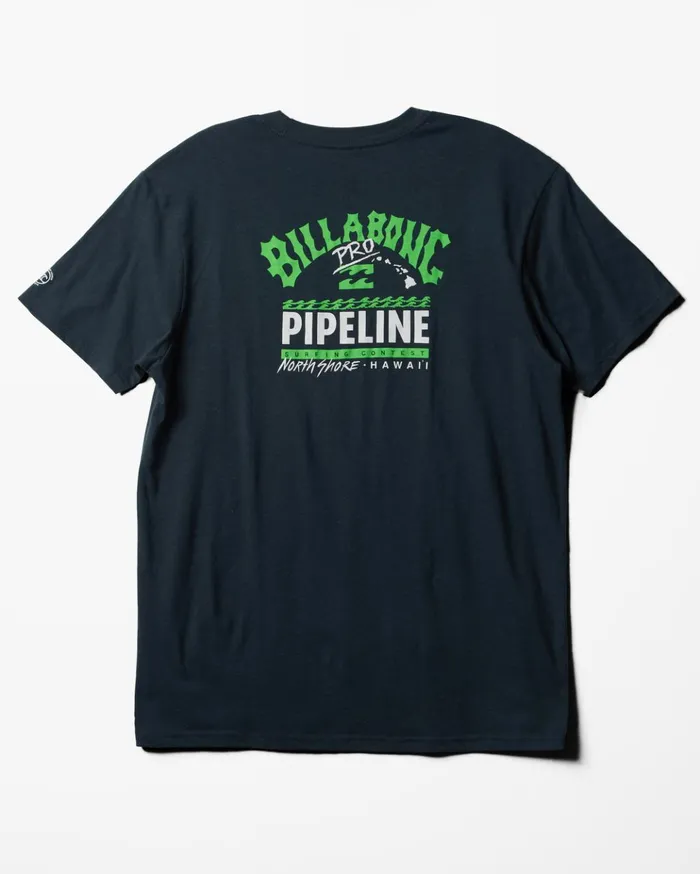 Billabong Pro Pipeline Short Sleeve TShirt Navy Men TShirts Billabong Pro Pipeline Short Sleeve TShirt Navy Men TShirts