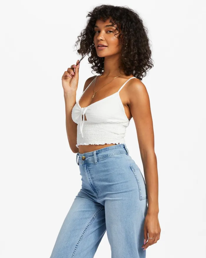 Billabong Ray Of Sun Tank Top Salt Crystal Women Tops Billabong Ray Of Sun Tank Top Salt Crystal Women Tops