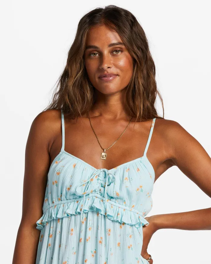 Billabong Rebel Heart Midi Slip Dress Pure Aqua Women Dresses Billabong Rebel Heart Midi Slip Dress Pure Aqua Women Dresses