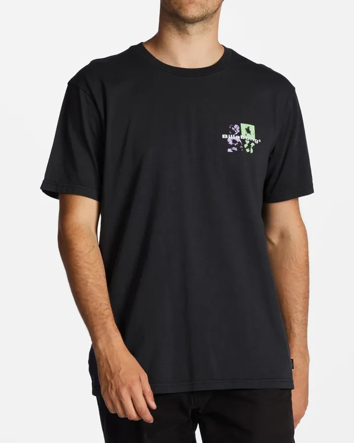 Billabong Reflections TShirt Washed Black Men TShirts