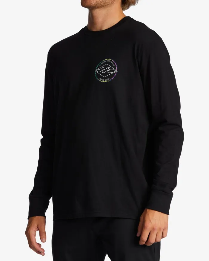 Billabong Rotor Diamond Long Sleeve TShirt Black Men TShirts Billabong Rotor Diamond Long Sleeve TShirt Black Men TShirts