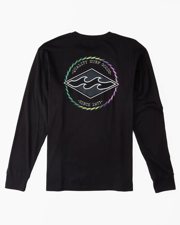 Billabong Rotor Diamond Long Sleeve TShirt Black Men TShirts Billabong Rotor Diamond Long Sleeve TShirt Black Men TShirts