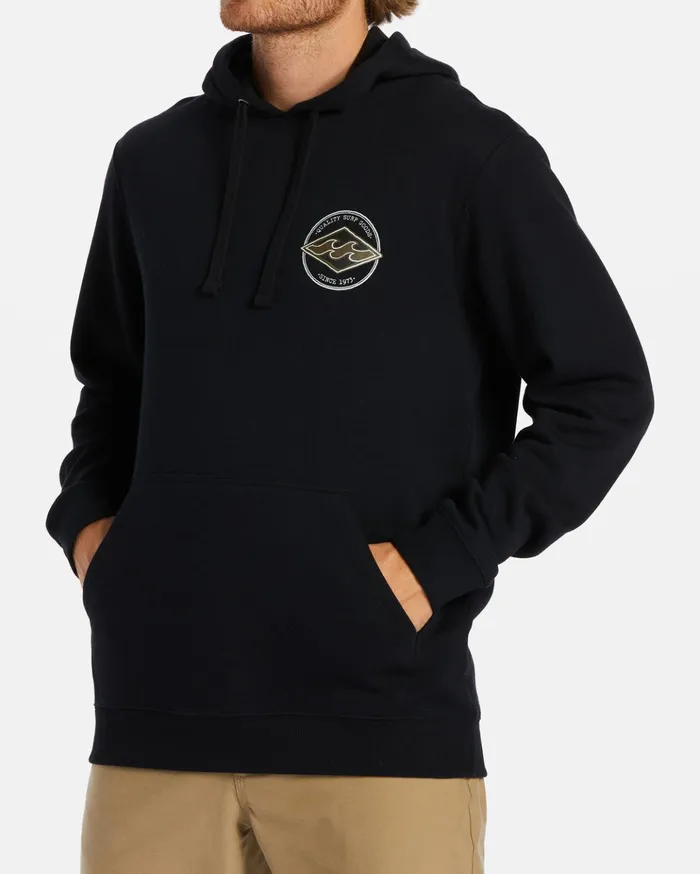 Billabong Rotor Diamond Pullover Hoodie Black Men Hoodies and Fleece Billabong Rotor Diamond Pullover Hoodie Black Men Hoodies and Fleece