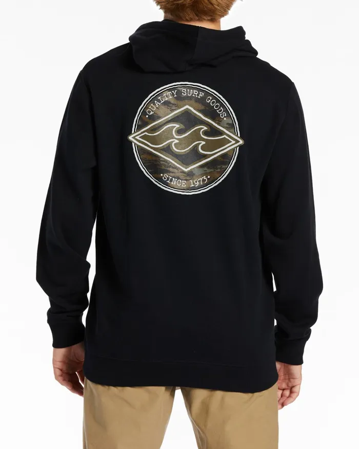 Billabong Rotor Diamond Pullover Hoodie Black Men Hoodies and Fleece Billabong Rotor Diamond Pullover Hoodie Black Men Hoodies and Fleece