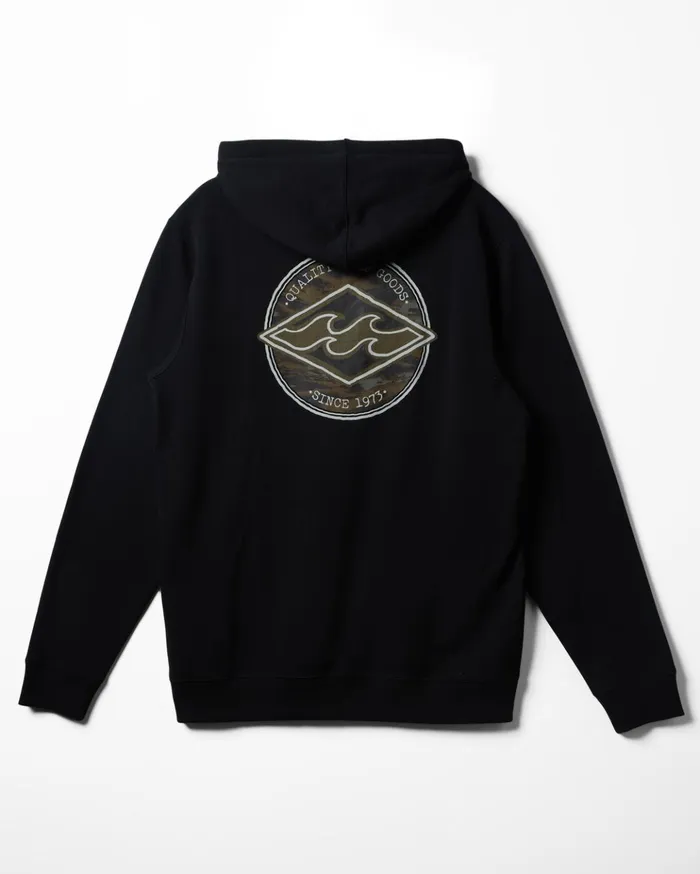 Billabong Rotor Diamond Pullover Hoodie Black Men Hoodies and Fleece Billabong Rotor Diamond Pullover Hoodie Black Men Hoodies and Fleece