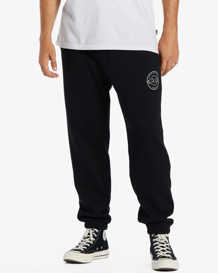 Billabong Rotor Diamond Sweatpants Black Men Jeans and Pants