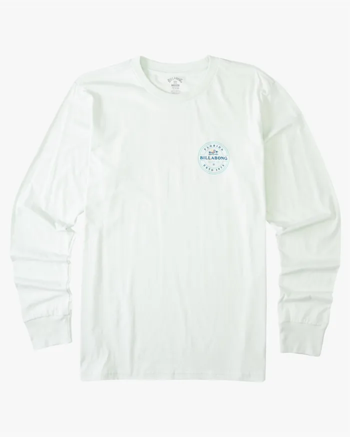 Billabong Rotor Florida Long Sleeve TShirt Seaglass Men TShirts