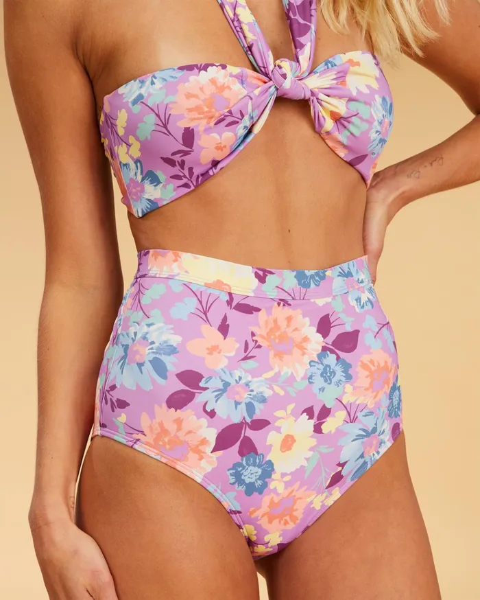Billabong Salty Blonde Halleys Garden HighWaisted Bikini Bottoms Multi Women Bikini Bottoms Billabong Salty Blonde Halleys Garden HighWaisted Bikini Bottoms Multi Women Bikini Bottoms