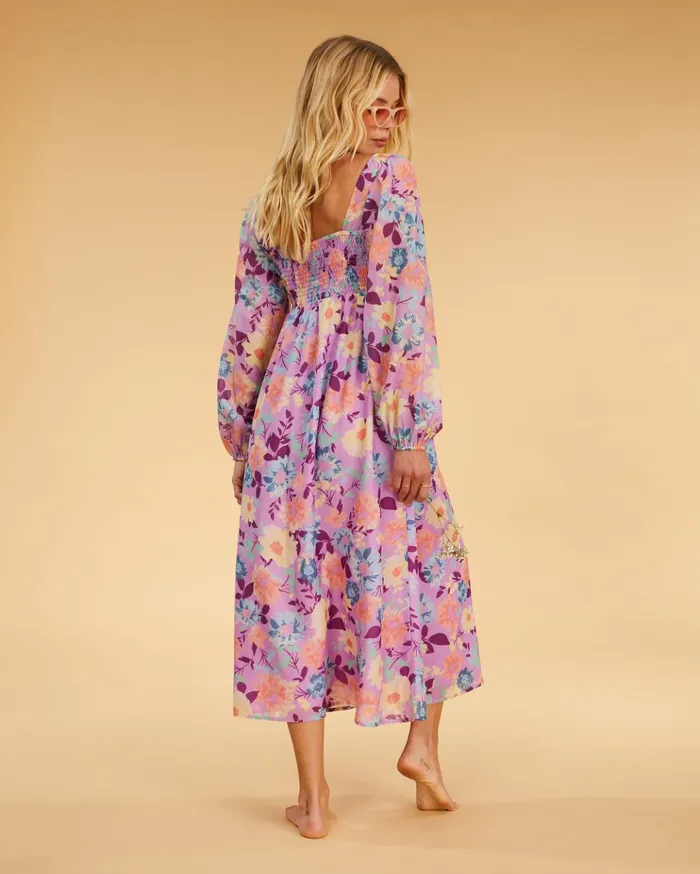 Billabong Salty Blonde Paradise Love Long Sleeve Midi Dress Lovin Lilac Women Dresses Billabong Salty Blonde Paradise Love Long Sleeve Midi Dress Lovin Lilac Women Dresses
