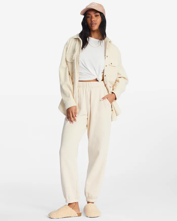 Billabong Saturday HighWaisted Sweatpants Antique White Women Pants Billabong Saturday HighWaisted Sweatpants Antique White Women Pants