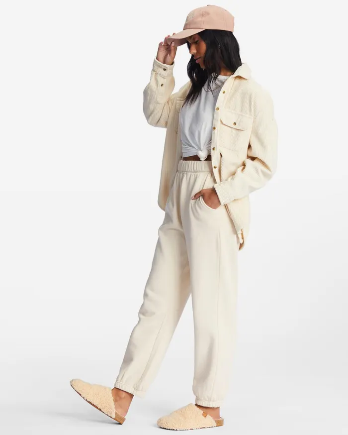 Billabong Saturday HighWaisted Sweatpants Antique White Women Pants Billabong Saturday HighWaisted Sweatpants Antique White Women Pants