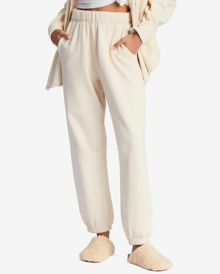 Billabong Saturday HighWaisted Sweatpants Antique White Women Pants Billabong Saturday HighWaisted Sweatpants Antique White Women Pants