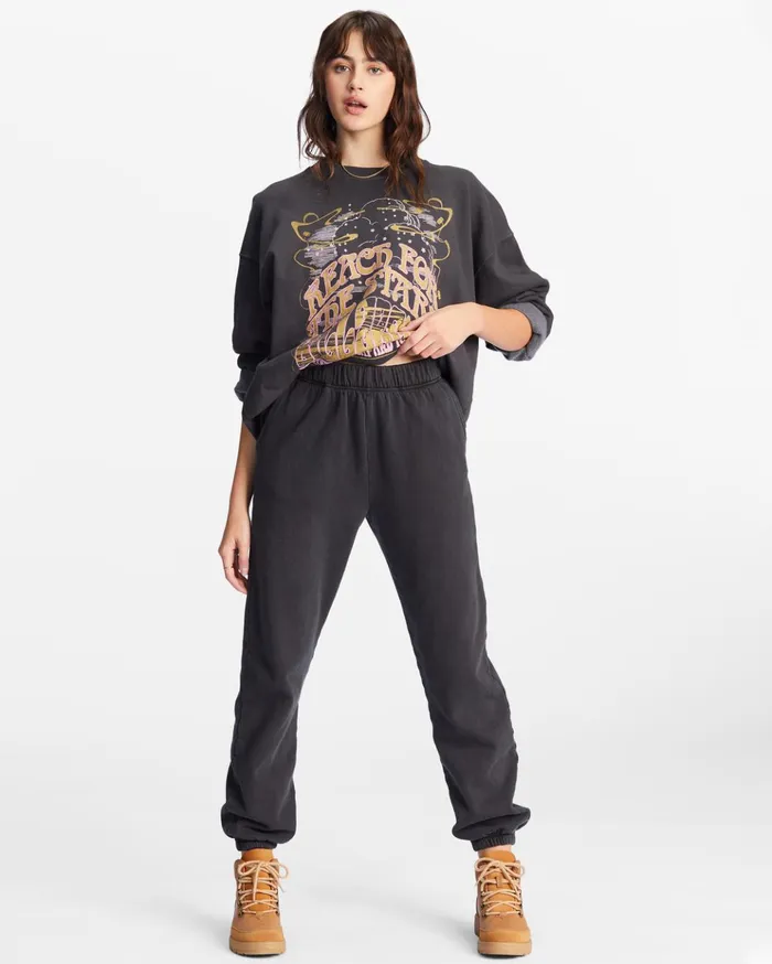 Billabong Saturday Sweatpants Off Black Women Pants Billabong Saturday Sweatpants Off Black Women Pants