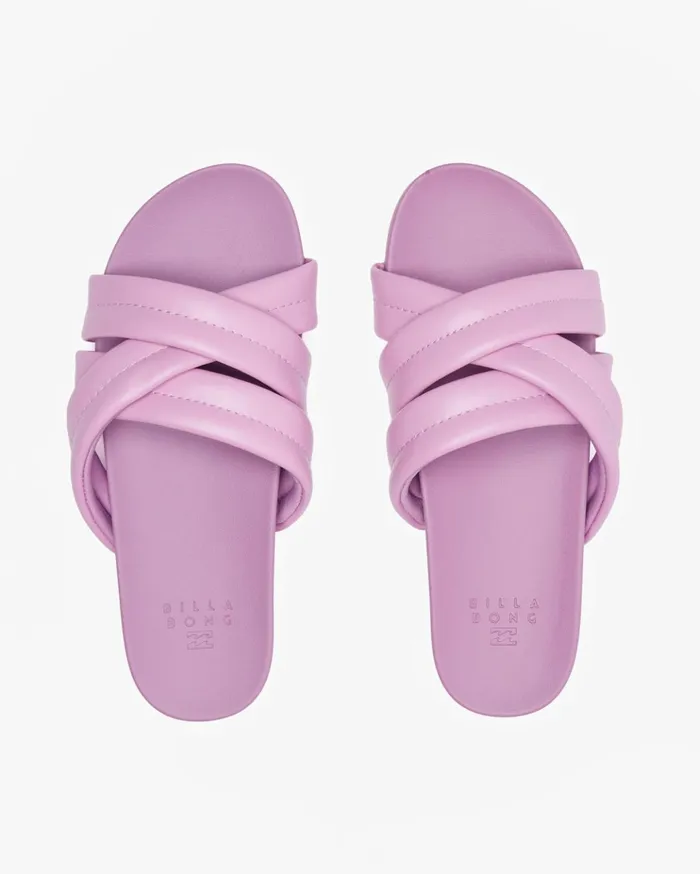 Billabong Serena Slider Sandals Lilac Women Shoes