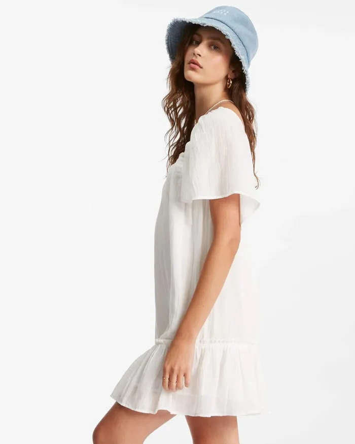 Billabong She039s A Doll Babydoll Dress Salt Crystal Women Dresses Billabong She039s A Doll Babydoll Dress Salt Crystal Women Dresses