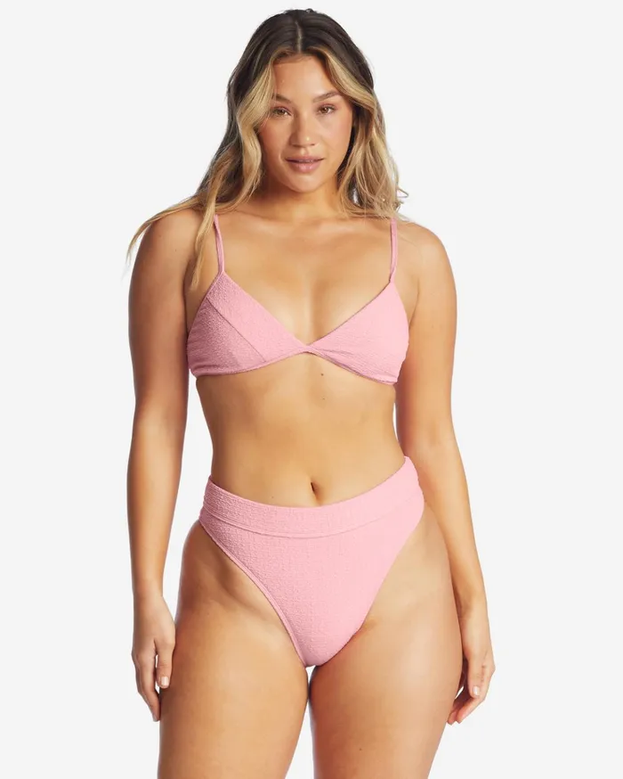 Billabong So Dazed Maui Rider HighWaisted Bikini Bottoms Pink Sunset Women Solid Swimwear Billabong So Dazed Maui Rider HighWaisted Bikini Bottoms Pink Sunset Women Solid Swimwear