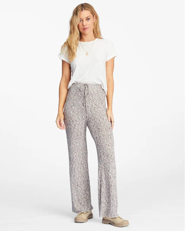 Billabong So Easy HighWaisted WideLeg Knit Pants Multi Women Pants Billabong So Easy HighWaisted WideLeg Knit Pants Multi Women Pants