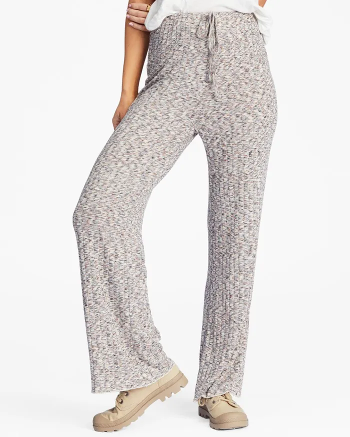 Billabong So Easy HighWaisted WideLeg Knit Pants Multi Women Pants Billabong So Easy HighWaisted WideLeg Knit Pants Multi Women Pants