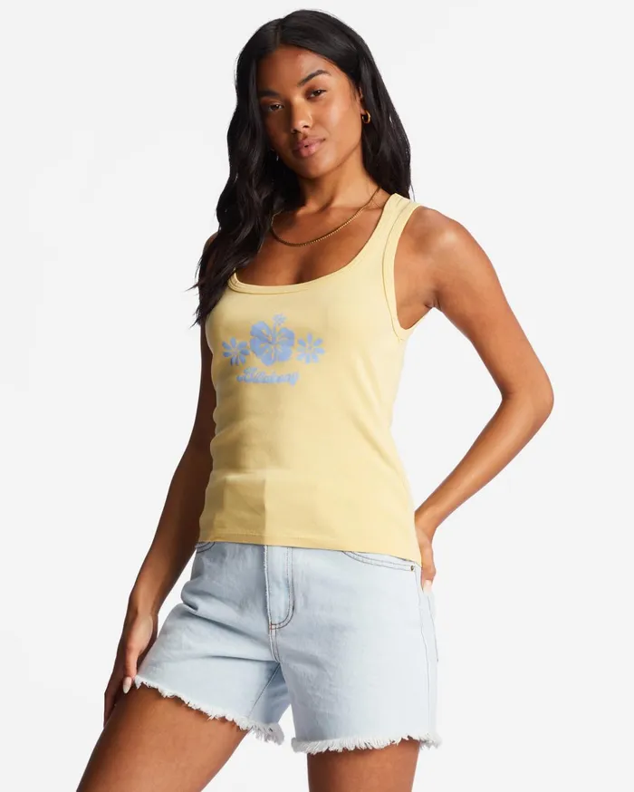 Billabong So Much Mahalo Tank Top Shes Sunny Women Graphic Tees and Tanks Billabong So Much Mahalo Tank Top Shes Sunny Women Graphic Tees and Tanks