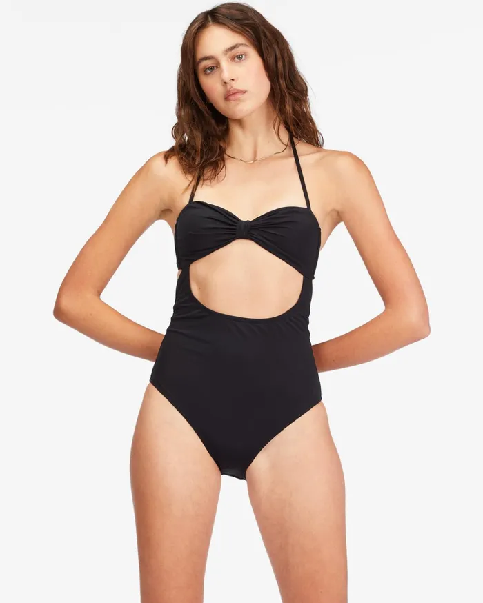 Billabong Sol Searcher CutOut OnePiece Swimsuit Black Pebble Women One Pieces Billabong Sol Searcher CutOut OnePiece Swimsuit Black Pebble Women One Pieces