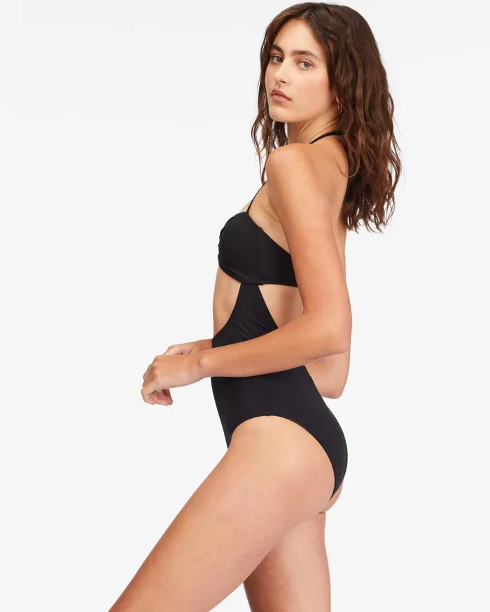 Billabong Sol Searcher CutOut OnePiece Swimsuit Black Pebble Women One Pieces Billabong Sol Searcher CutOut OnePiece Swimsuit Black Pebble Women One Pieces