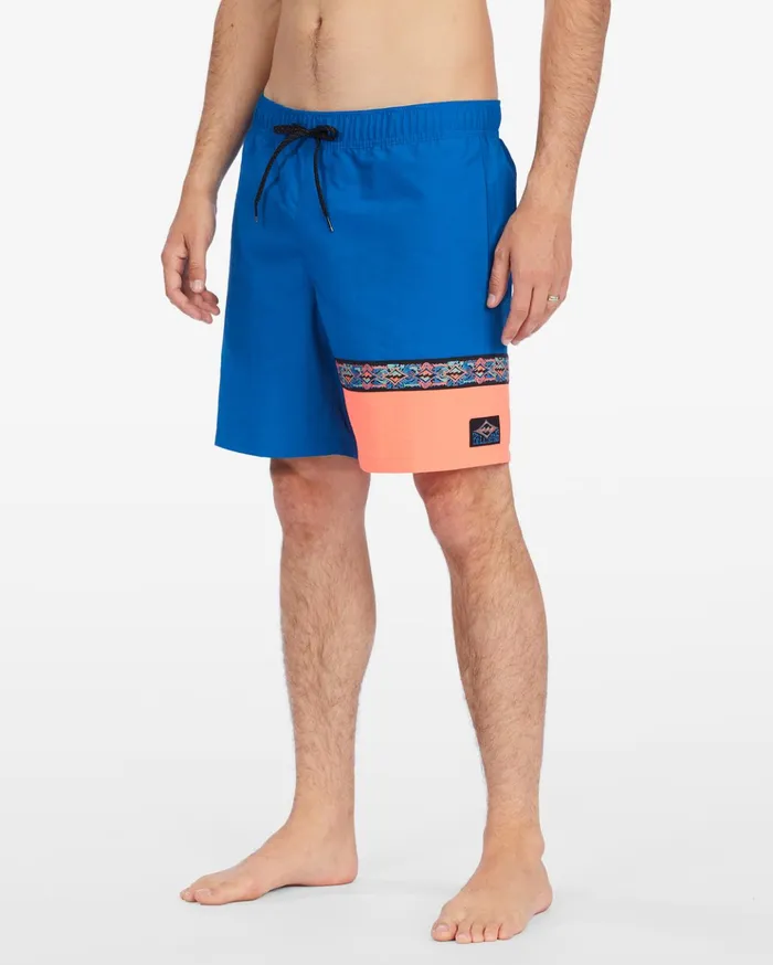 Billabong Sons Of Fun Layback Boardshorts 175quot Cobalt Men Elastic Waist Boardshorts Billabong Sons Of Fun Layback Boardshorts 175quot Cobalt Men Elastic Waist Boardshorts