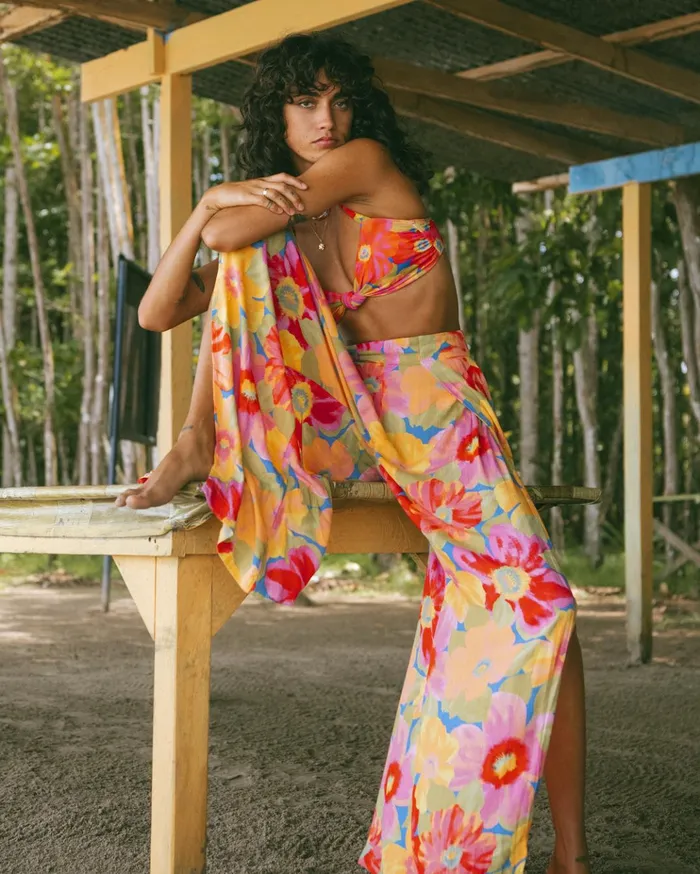 Billabong Split Spirit Floral Pants Multi 2 Women Pants