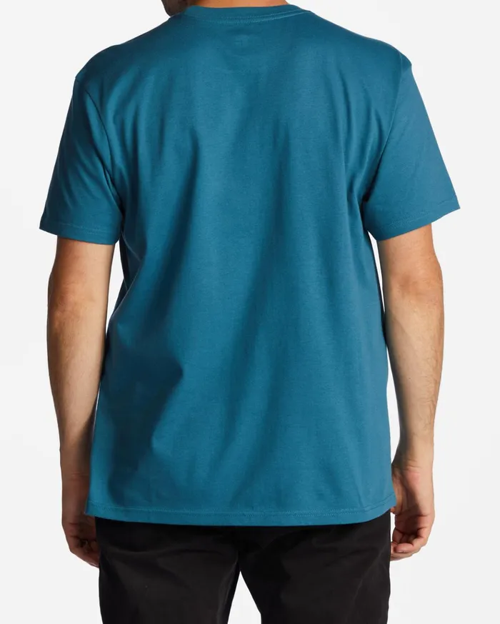Billabong Stacked Arch TShirt Blue Lagoon Men TShirts Billabong Stacked Arch TShirt Blue Lagoon Men TShirts