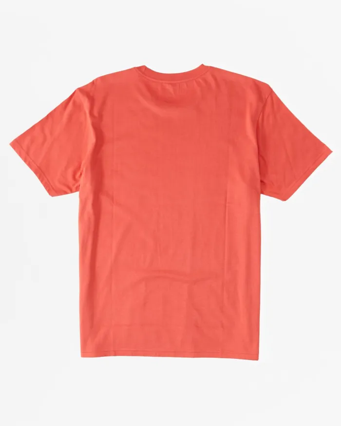 Billabong Stacked Arch TShirt Dark Coral Men TShirts Billabong Stacked Arch TShirt Dark Coral Men TShirts