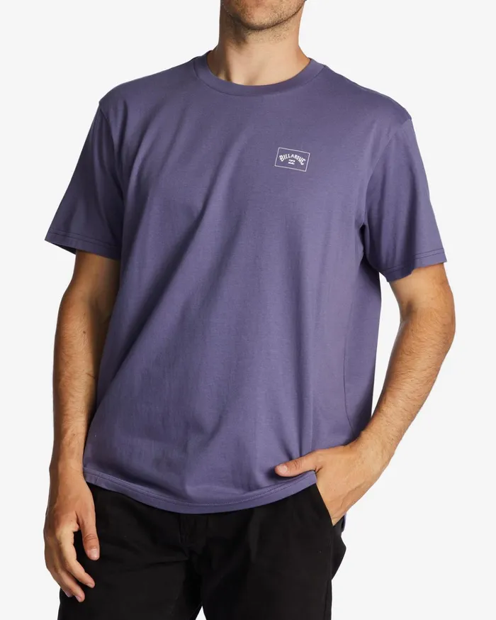 Billabong Stacked Arch TShirt Dusty Grape Men TShirts