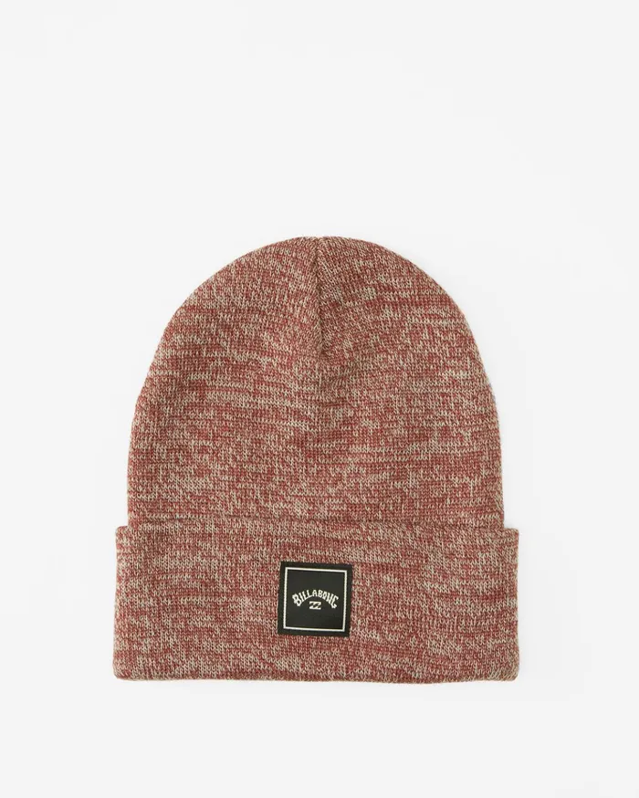 Billabong Stacked Heather Beanie Oxblood Men Hats
