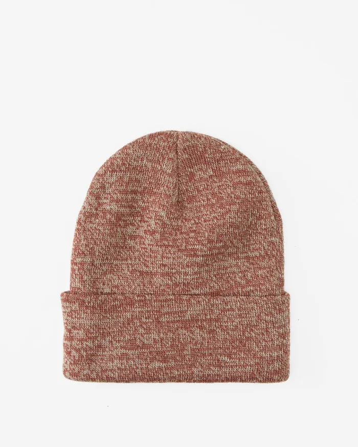 Billabong Stacked Heather Beanie Oxblood Men Hats Billabong Stacked Heather Beanie Oxblood Men Hats