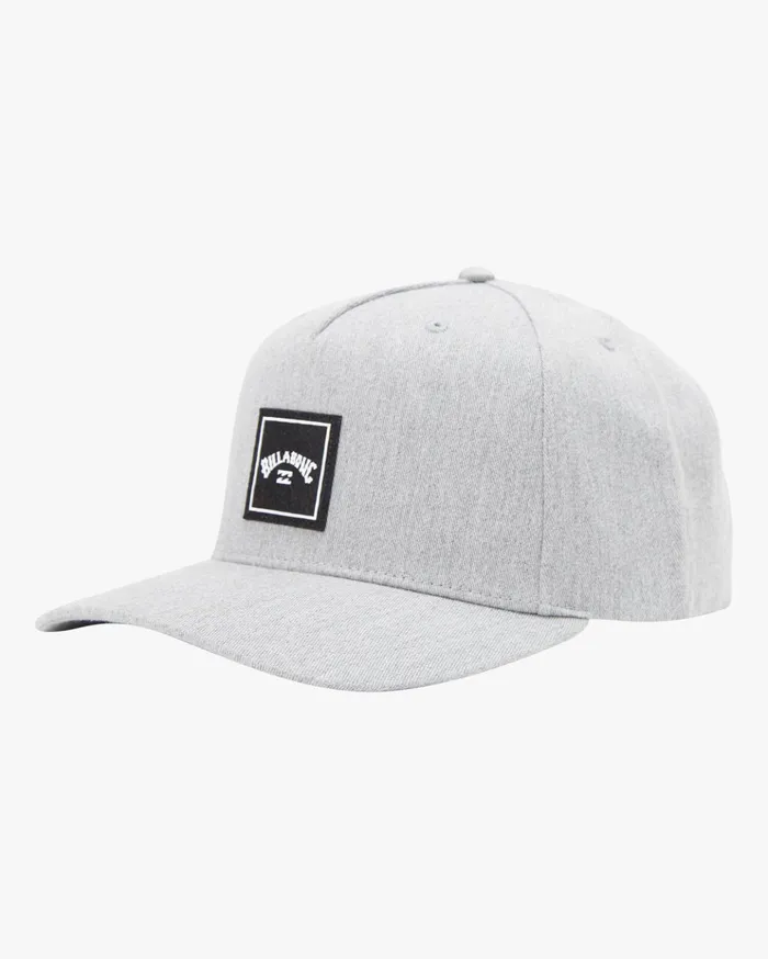 Billabong Stacked Snapback Hat Grey Heather Men Hats