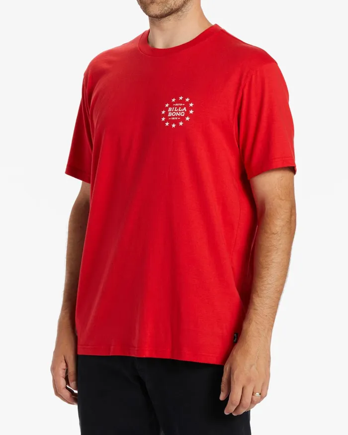 Billabong Star Spangled TShirt Red Men TShirts Billabong Star Spangled TShirt Red Men TShirts