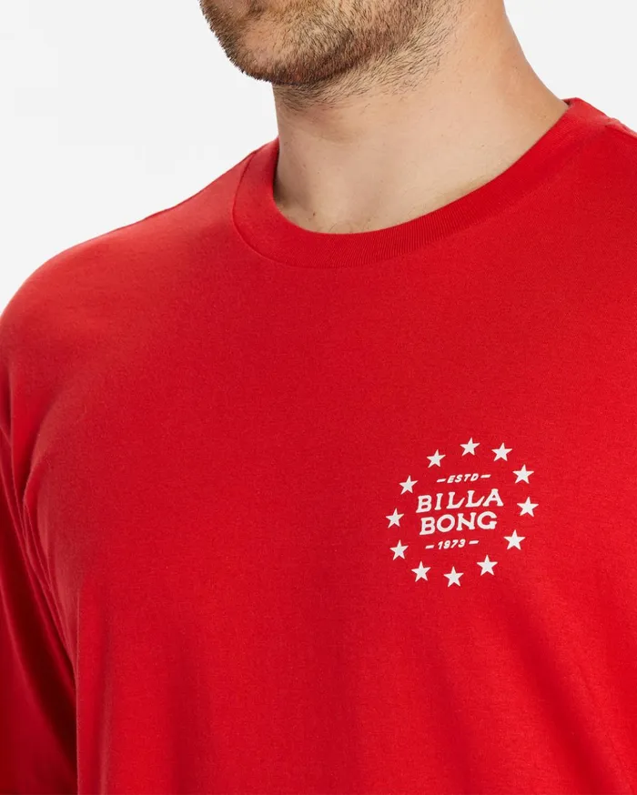 Billabong Star Spangled TShirt Red Men TShirts Billabong Star Spangled TShirt Red Men TShirts