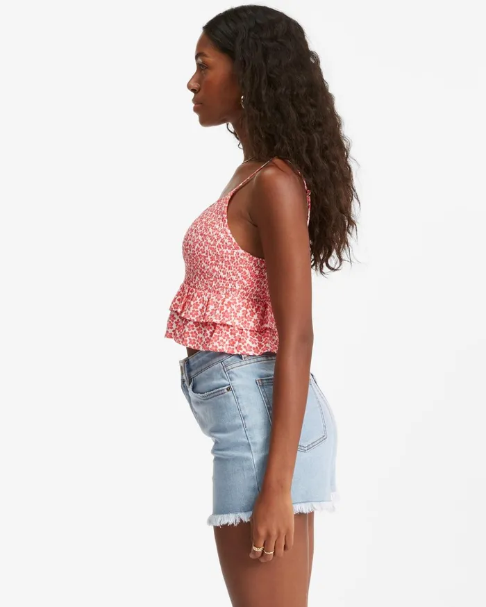 Billabong Stay Cool Crop Top Fuego Women Tops Billabong Stay Cool Crop Top Fuego Women Tops