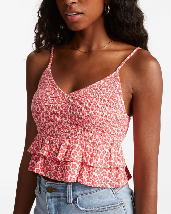 Billabong Stay Cool Crop Top Fuego Women Tops Billabong Stay Cool Crop Top Fuego Women Tops