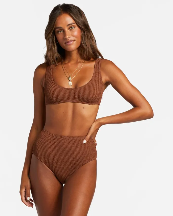 Billabong Summer High Bralette Bikini Top Toasted Coconut Women Bikinis