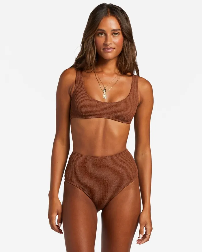 Billabong Summer High High Waist Bikini Bottoms Toasted Coconut Women Bikinis Billabong Summer High High Waist Bikini Bottoms Toasted Coconut Women Bikinis