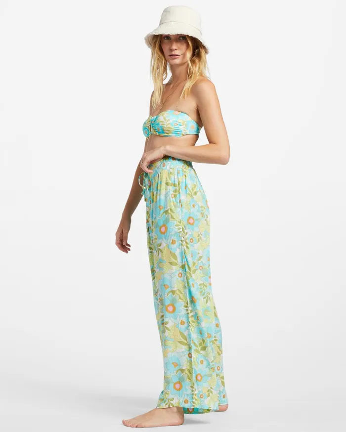 Billabong Sun Rays Crinkle Pants Ocean Eyes Women Pants Billabong Sun Rays Crinkle Pants Ocean Eyes Women Pants