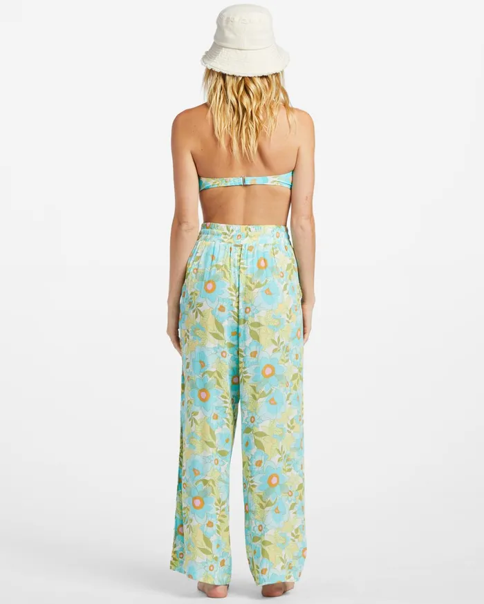Billabong Sun Rays Crinkle Pants Ocean Eyes Women Pants Billabong Sun Rays Crinkle Pants Ocean Eyes Women Pants