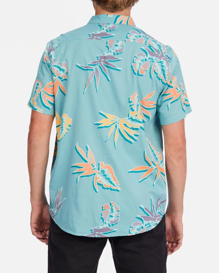 Billabong Sundays Floral Short Sleeve Shirt Light Marine Men Shirts Billabong Sundays Floral Short Sleeve Shirt Light Marine Men Shirts
